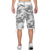Geographical Norway Herren Shorts Panoramique Camo Weiß M