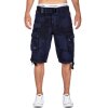 Geographical Norway Regular Fit Shorts Herren Ohne Waschung  Panoramique Camo Navy M