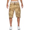 Geographical Norway Regular Fit Shorts Herren Ohne Waschung  Panoramique Camo Beige M