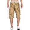 Geographical Norway Regular Fit Shorts Herren Ohne Waschung  Panoramique Camo Beige M
