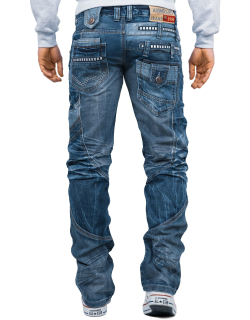 Kosmo Lupo Herren Jeans KM001 Blau W31/L32