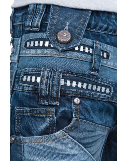 Kosmo Lupo Herren Jeans KM001 Blau W34/L34