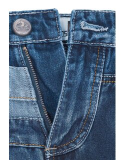 Kosmo Lupo Regular Fit Jeans Herren Stonewashed KM001 Blue W36/L34