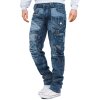 Kosmo Lupo Regular Fit Jeans Herren Stonewashed KM001 Blue W36/L34