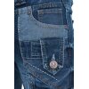 Kosmo Lupo Regular Fit Jeans Herren Stonewashed KM001 Blue W36/L34