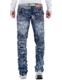 Kosmo Lupo Herren Jeans KM051 Blau W30/L32