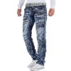 Kosmo Lupo Herren Jeans KM051 Blau W30/L32