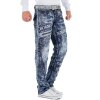 Kosmo Lupo Regular Fit Jeans Stonewashed  KM051 Blue W33/L32