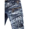 Kosmo Lupo Regular Fit Jeans Herren Stonewashed KM051 Blue W38/L34