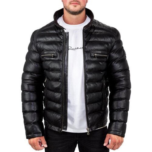 Reichstadt Regular Fit Jacke Herren Echtleder 19RS016 Black L