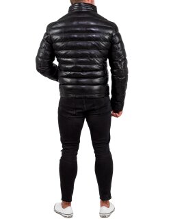 Reichstadt Regular Fit Jacke Herren Echtleder 19RS016 Black XL