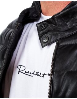 Reichstadt Regular Fit Jacke Herren Echtleder 19RS016 Black XL