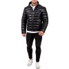 Reichstadt Regular Fit Jacke Herren Echtleder 19RS016 Black XL