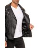 Reichstadt slim fit Echtlederjacke Herren Silver Zipper   - 19RS018