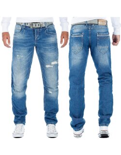 Cipo & Baxx Herren Jeans CDB104BANS Blau W33/L34