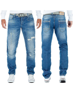 Cipo & Baxx Herren Jeans CDB104BANS Blau W38/L34