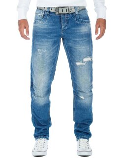 Cipo & Baxx Herren Jeans CDB104BANS Blau W38/L34