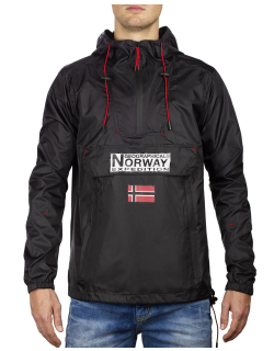 Geographical Norway Downcity Herren Windbreaker Jacke  Black XL