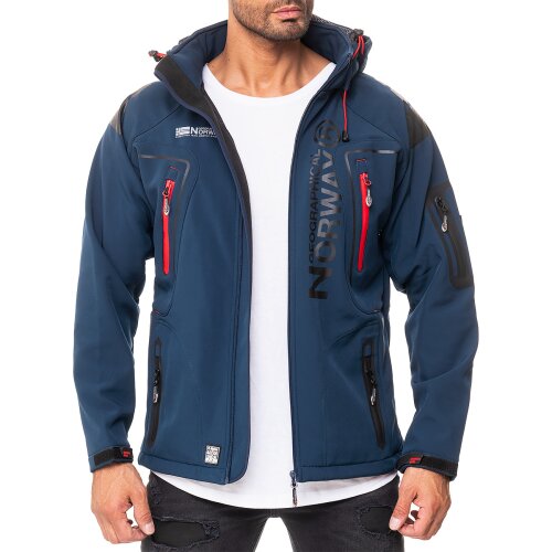 Geographical Norway Regular Fit Softshelljacke Ohne Waschung  Techno Men Navy S