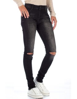 Cipo & Baxx Slim Fit Jeans Damen Stonewashed  19CB05 Black W27/L34