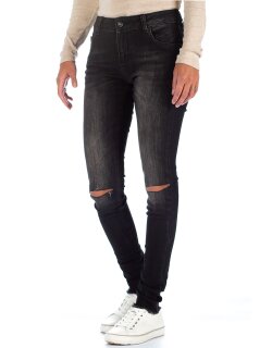 Cipo & Baxx Slim Fit Jeans Damen Stonewashed  19CB05 Black W27/L34