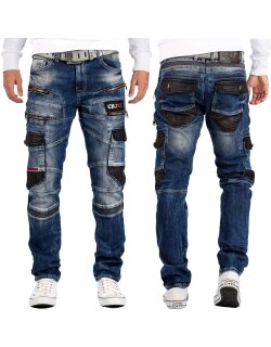 Cipo & Baxx straight fit Jeans Herren Stonewashed CD561