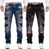 Cipo & Baxx straight fit Jeans Herren Stonewashed CD561
