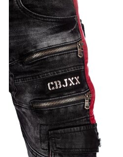 Cipo & Baxx straight fit Jeans Herren Stonewashed CD561 Black W30/L32
