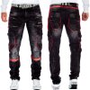 Cipo & Baxx straight fit Jeans Herren Stonewashed CD561 Black W30/L32