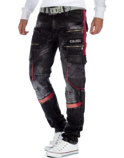 Cipo & Baxx Herren Jeans CD561 Schwarz W31/L32