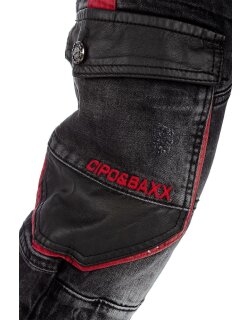 Cipo & Baxx Herren Jeans CD561 Schwarz W31/L32