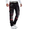 Cipo & Baxx straight fit Jeans Herren Stonewashed CD561 Black W30/L34