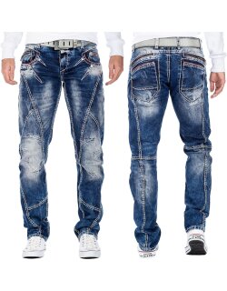 Cipo & Baxx regular fit Jeans Herren Stonewashed...