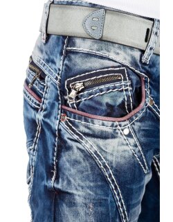 Cipo & Baxx regular fit Jeans Herren Stonewashed CD563 Blue W40/L32