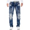 Cipo & Baxx regular fit Jeans Herren Stonewashed CD563 Blue W34/L34