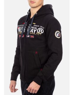 Geographical Norway Herren Sweatjacke Galiator Black S