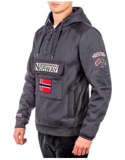 Geographical Norway Herren Pullover Gymclass Dark grey S