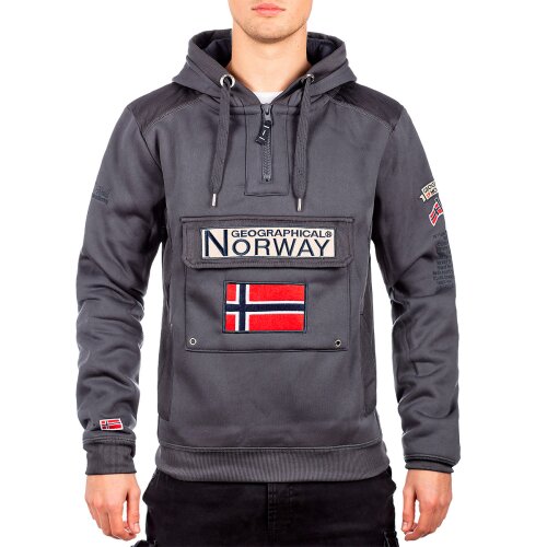 Geographical Norway Herren Pullover Gymclass Dark grey M