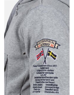 Geographical Norway Regular Fit Hoodie Herren Gymclass Men Blended Grey M
