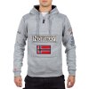 Geographical Norway Regular Fit Hoodie Herren Gymclass Men Blended Grey M