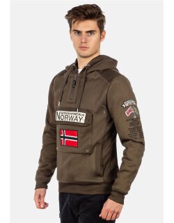 Geographical Norway Regular Fit Hoodie Herren Gymclass Men Khaki M