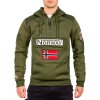 Geographical Norway Regular Fit Hoodie Herren Gymclass Men Khaki L