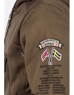 Geographical Norway Regular Fit Hoodie Herren Gymclass Men Khaki XL