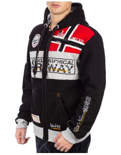 Geographical Norway Herren Sweatjacke Flyer Men Black L