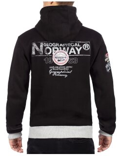 Geographical Norway Herren Sweatjacke Flyer Men Black 3XL