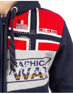 Geographical Norway Herren Sweatjacke Flyer Men Navy L