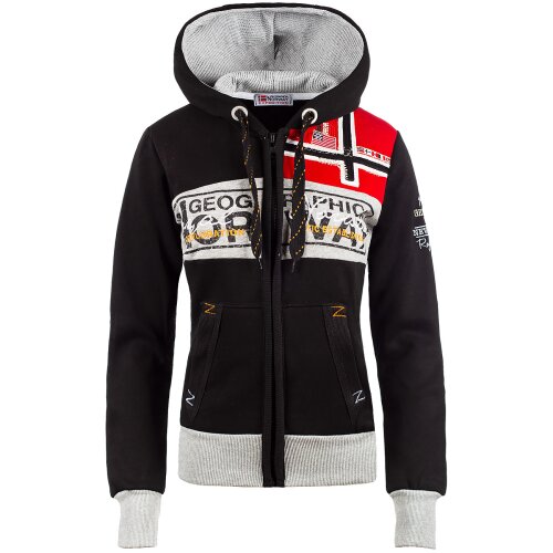 Geographical Norway Damen Sweatjacke Flyer Lady Black S