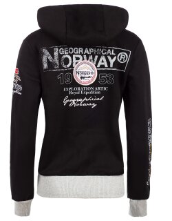 Geographical Norway Damen Sweatjacke Flyer Lady Black S