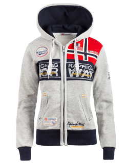 Geographical Norway Damen Sweatjacke Flyer Lady Blended grey L