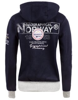 Geographical Norway Damen Sweatjacke Flyer Lady Navy L